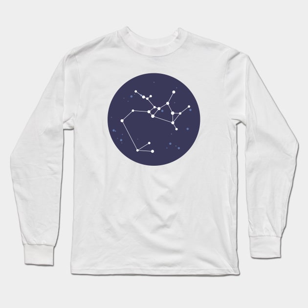 Sagittarius Constellation Long Sleeve T-Shirt by aglomeradesign